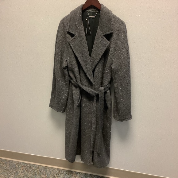 Elle Tahari “Calissi Belted Coat” - Picture 2 of 13